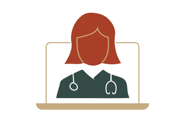 Service · Virtual fertility care illustration