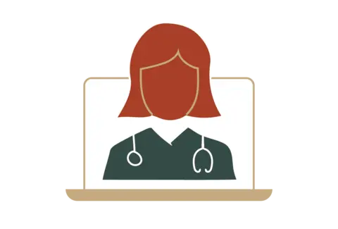 Service · Virtual fertility care illustration