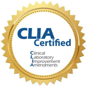 CLIA Certified laboratory (Clinical Laboratory Improvement Amendments)